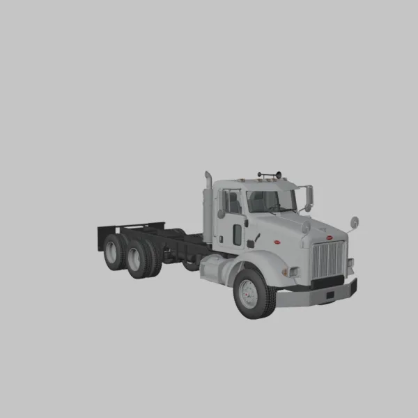 Peterbilt 357 DayCab Chassis Truck 3D Model