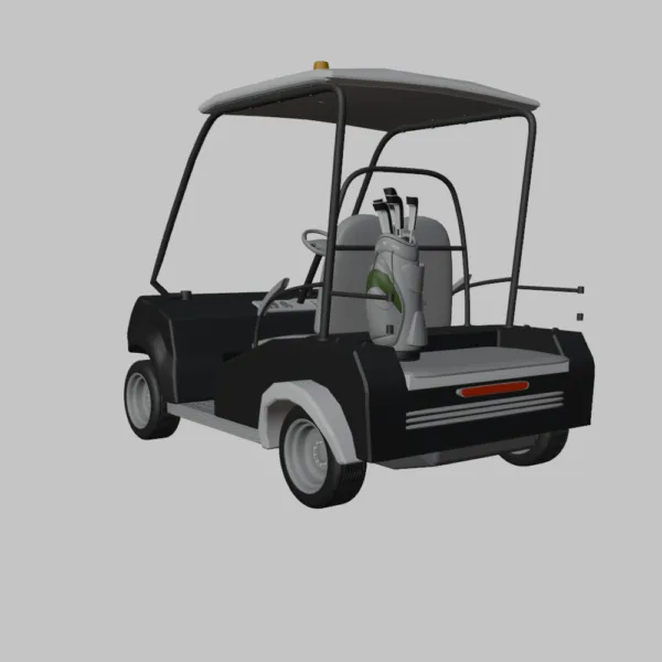 Golf Cart Car Buggy 3D Model