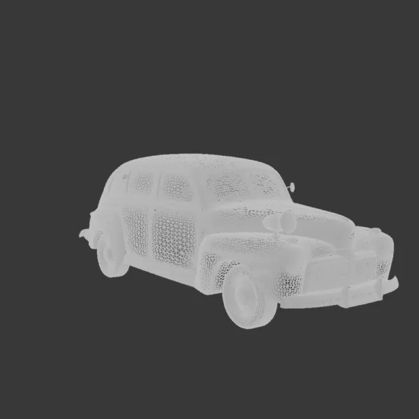 0003 Ford V8 Super Deluxe (21A) Tudor Sedan Army Staff Car 1942 3D Model