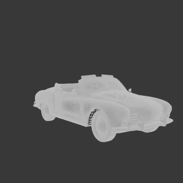 0003 Volkswagen Karmann Ghia Convertible 1958 3D Model