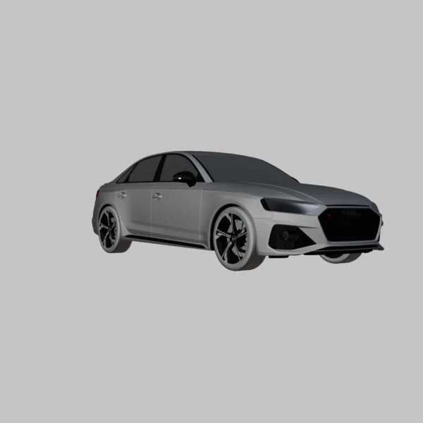 0003 Audi RS4 Sedan 3D Model