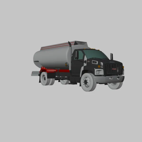 0003 GMC Topkick C8500 Regular Cab Tanker Truck 3D Model