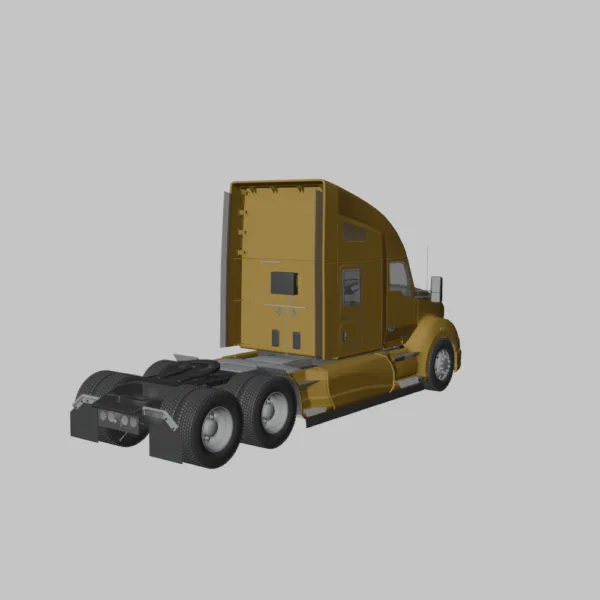 0004 Kenworth T680 2015 Semi Truck 3D Model