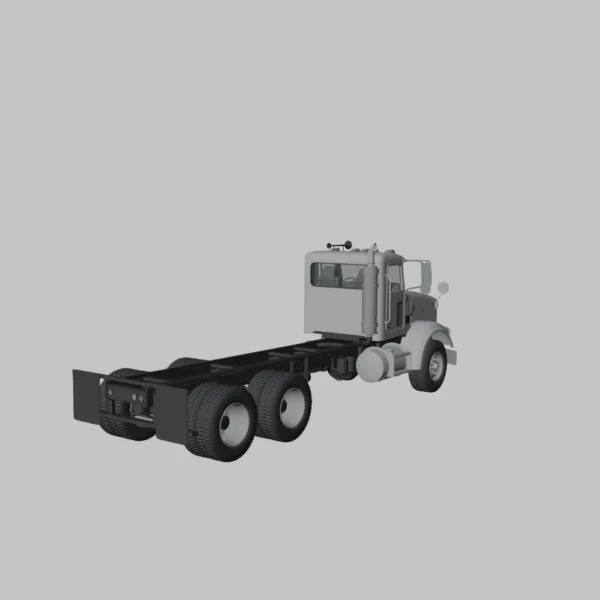 Peterbilt 357 DayCab Chassis Truck 3D Model