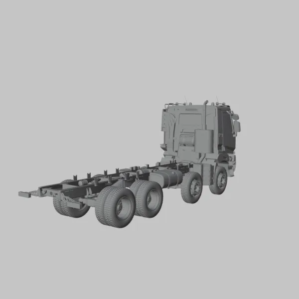 0004 Renault K430 Chassis Truck 4-Axle 3D Model