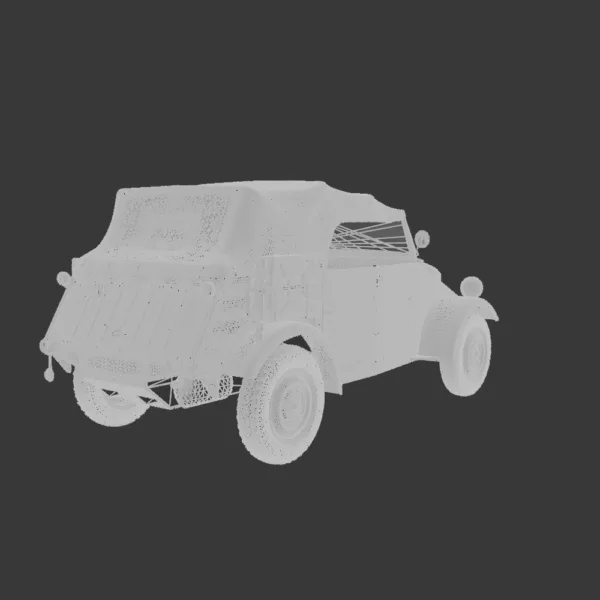 Volkswagen Kübelwagen 1945 3D Model