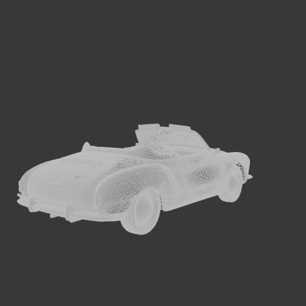 0004 Volkswagen Karmann Ghia Convertible 1958 3D Model