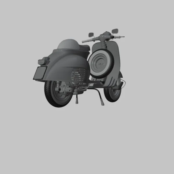 0004 Vespa Cafe Racer 3D Model