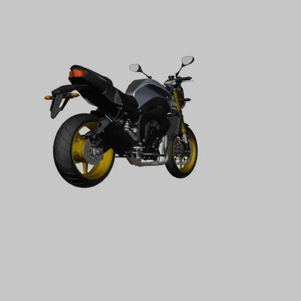0004 Yamaha FZ8 Fazer 3D Model