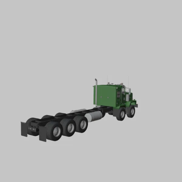 0004 Kenworth C500 Chassis Truck 5-Axle 3D Model