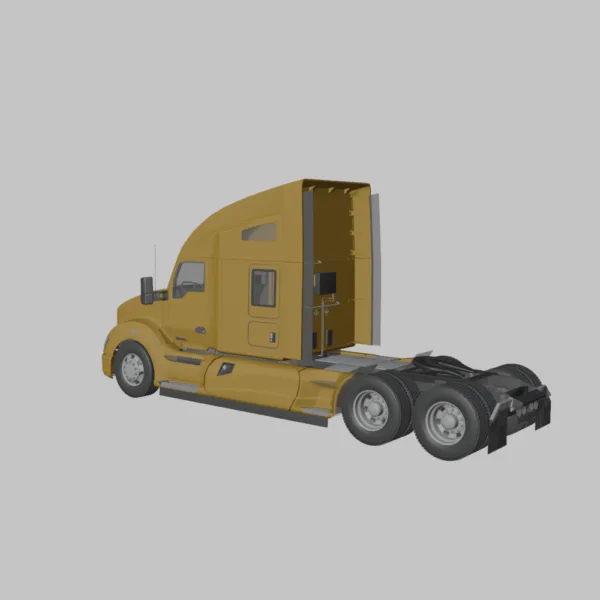 0005 Kenworth T680 2015 Semi Truck 3D Model