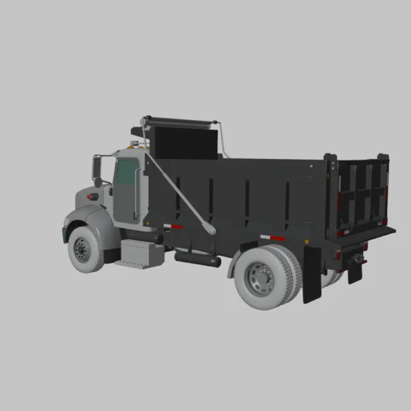 0005 Peterbilt 340 Dump Truck 3D Model