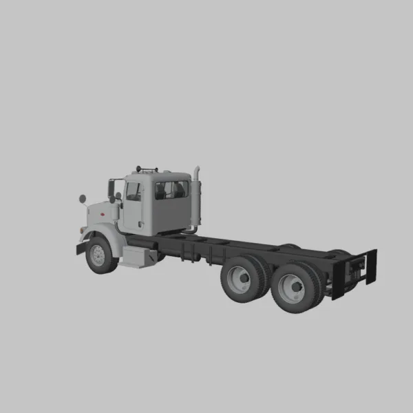 Peterbilt 357 DayCab Chassis Truck 3D Model