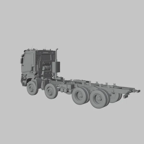 0005 Renault K430 Chassis Truck 4-Axle 3D Model