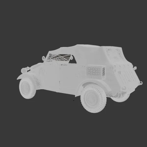 Volkswagen Kübelwagen 1945 3D Model