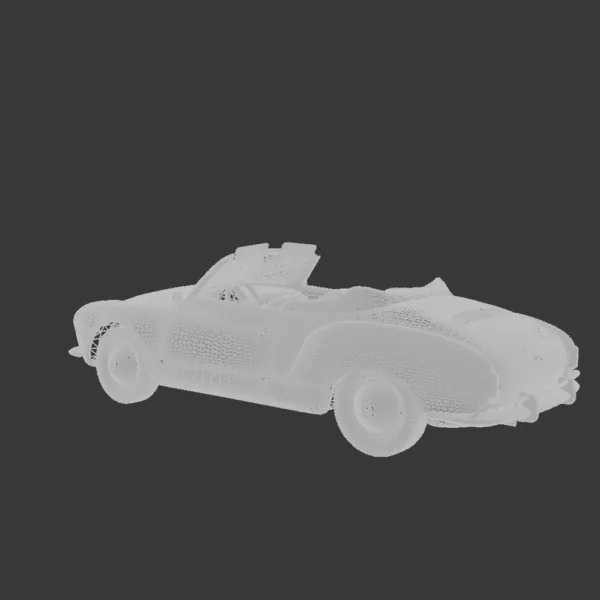 0005 Volkswagen Karmann Ghia Convertible 1958 3D Model