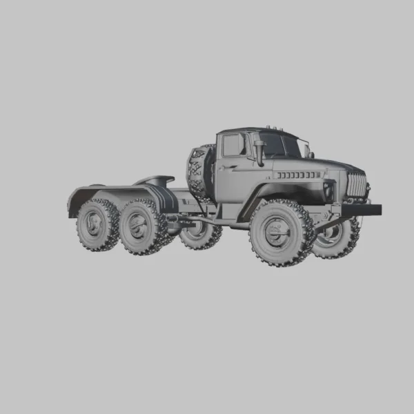 Ural 4420 Truck Tractor 1978 3D Model