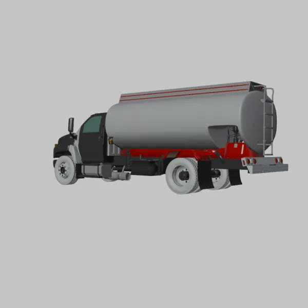 0005 GMC Topkick C8500 Regular Cab Tanker Truck 3D Model