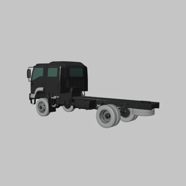 0005 Isuzu FTS 800 Crew Cab Chassis Truck 3D Model