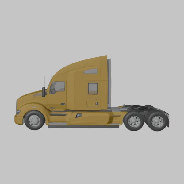 0006 Kenworth T680 2015 Semi Truck 3D Model