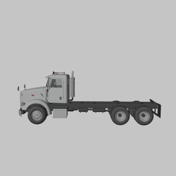 Peterbilt 357 DayCab Chassis Truck 3D Model