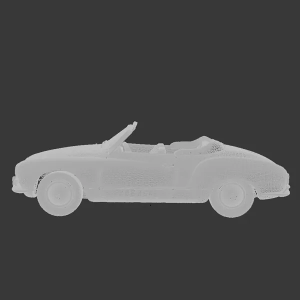 Volkswagen Karmann Ghia Convertible 1958 3D Model Volkswagen Karmann Ghia Convertible 1958 3D Model