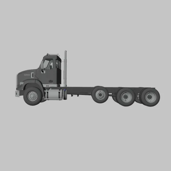 0006 Autocar DC-64 Tractor Truck 4-Axle 3D Model