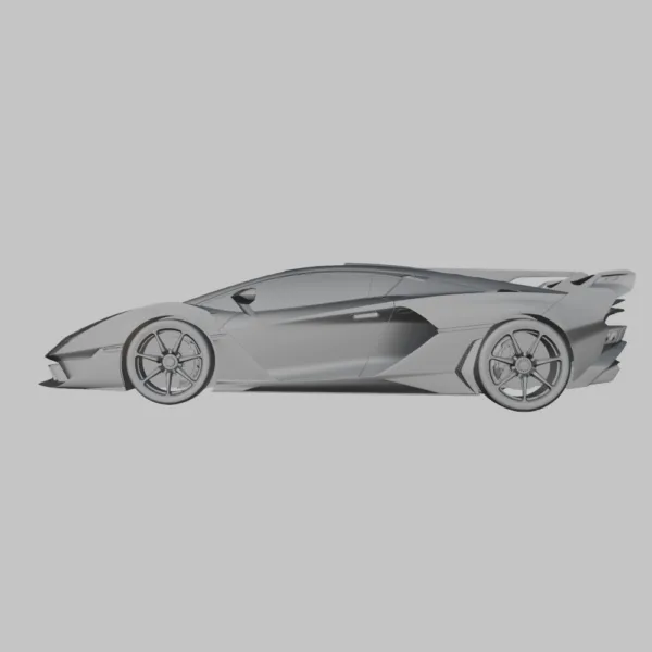 Download the Lamborghini SC18 3D model in .blend, .fbx, .obj, and other formats. Perfect for automotive visualizations, racing simulations, and high-quality design projects.