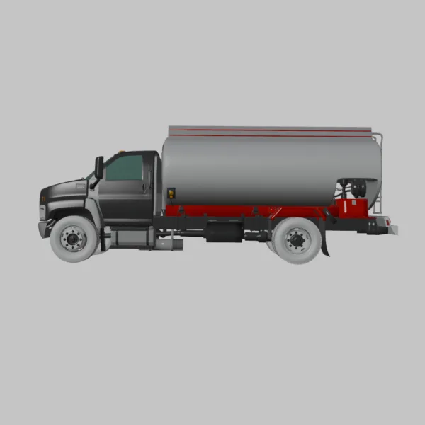 0006 GMC Topkick C8500 Regular Cab Tanker Truck 3D Model