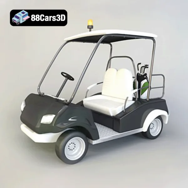 Golf Cart Car Buggy 3D Model