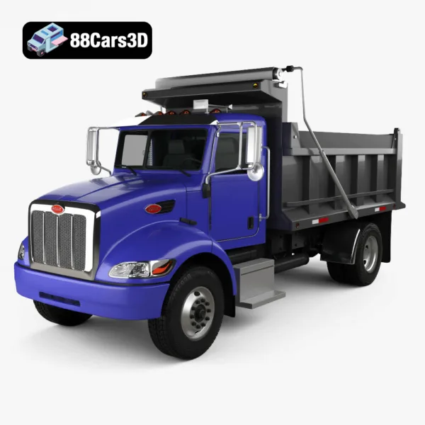 Peterbilt 340 Dump Truck 3D Model