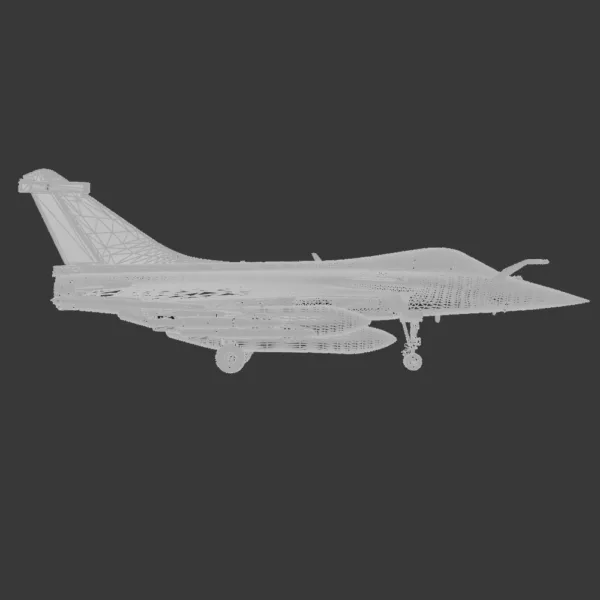 Dassault Rafale Fighter Jet 3D Model