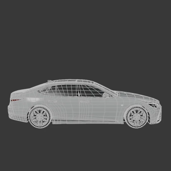 Lexus LS F Sport 2022 3D Model