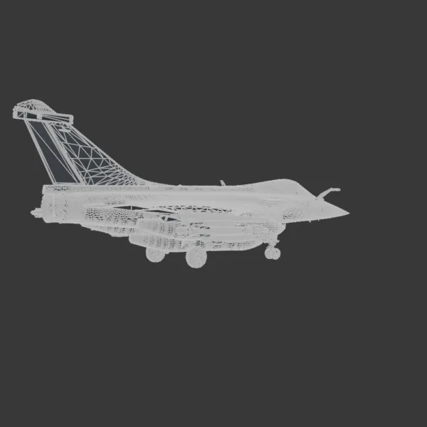 Dassault Rafale Fighter Jet 3D Model
