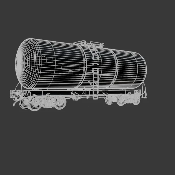 0002 Cistern Railway Tank 3D Model