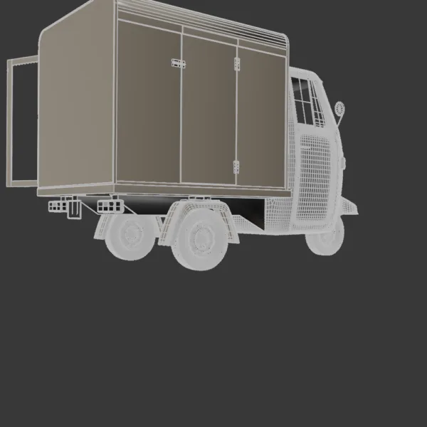 Ape Piaggio P 501 3D Model