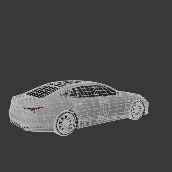 Lexus LS F Sport 2022 3D Model