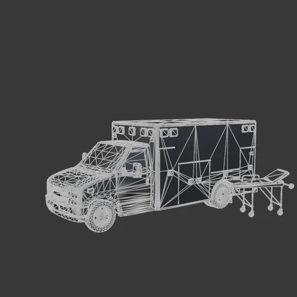 Ambulance 3D Model – High-Detail Emergency Vehicle