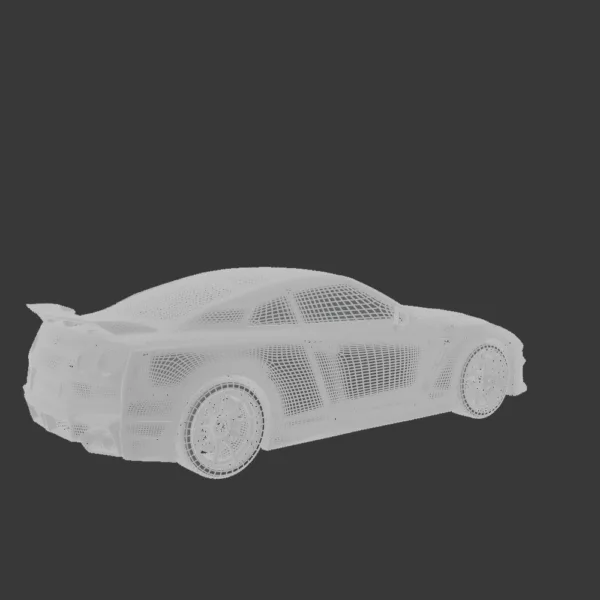 0002 Nissan GT-R 3D Model – High-Performance Sports Car
