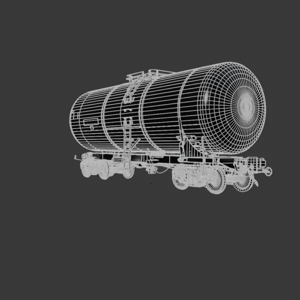 0003 Cistern Railway Tank 3D Model