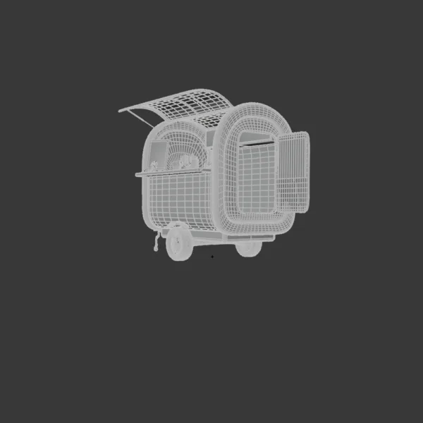 0003 Ice Cream Food Truck 3D Model