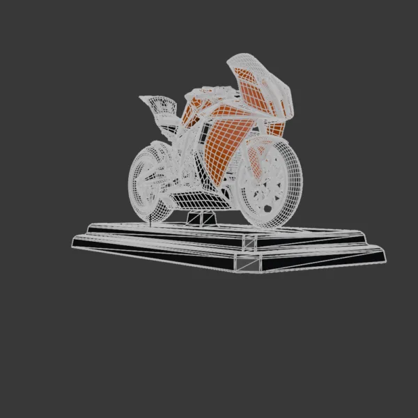 0003 KTM RC8R S1 Motorcycle 3D Model