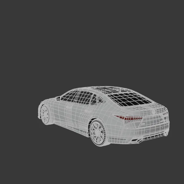 Lexus LS F Sport 2022 3D Model