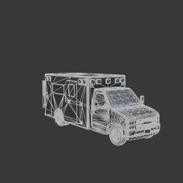 Ambulance 3D Model – High-Detail Emergency Vehicle