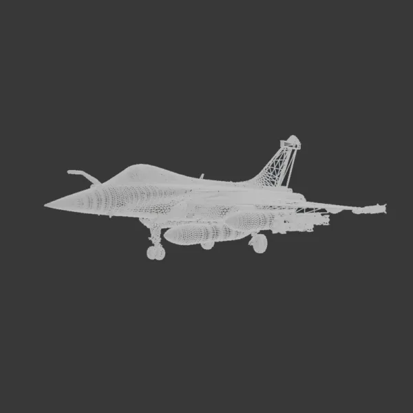 Dassault Rafale Fighter Jet 3D Model