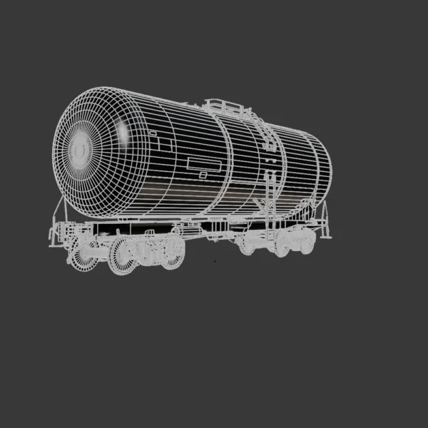 0004 Cistern Railway Tank 3D Model