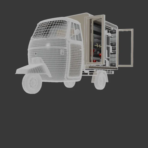 Ape Piaggio P 501 3D Model