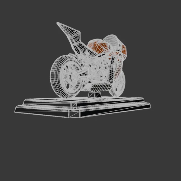 0004 KTM RC8R S1 Motorcycle 3D Model