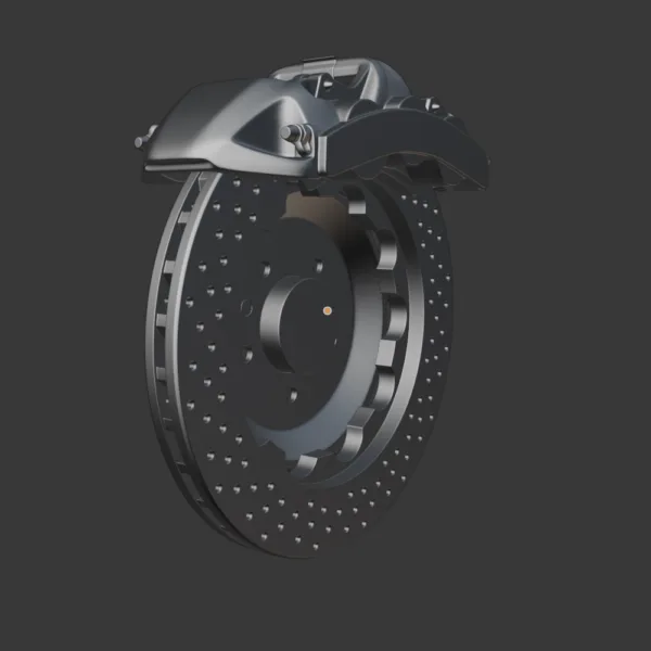 0004 Brakes Brembo 6 Pots 3D Model