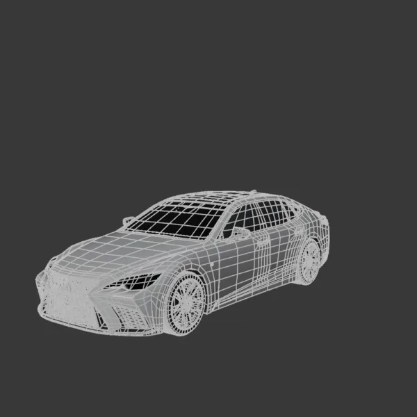 Lexus LS F Sport 2022 3D Model
